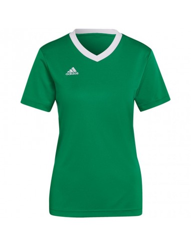 Adidas Entrada 22 Î“Ï…Î½Î±Î¹ÎºÎµÎ¯Î¿ Î‘Î¸Î»Î·Ï„Î¹ÎºÏŒ T-shirt Fast Drying Î¼Îµ V Î›Î±Î¹Î¼ÏŒÎºÎ¿ÏˆÎ· Î ÏÎ¬ÏƒÎ¹Î½Î¿ HI2124